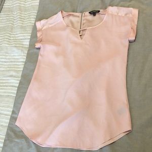 Express light pink blouse